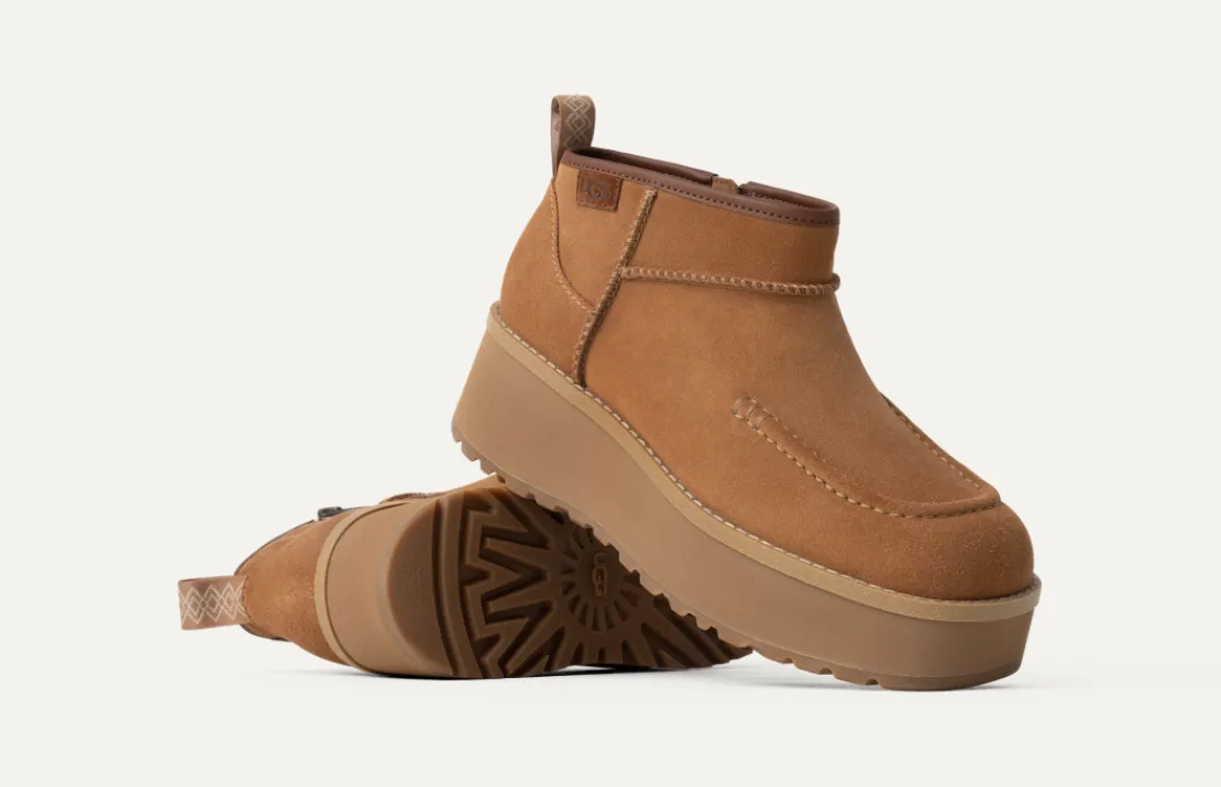Toutes Les Bottes>UGG Femme Botte Cityfunc Ultra Mini chestnut