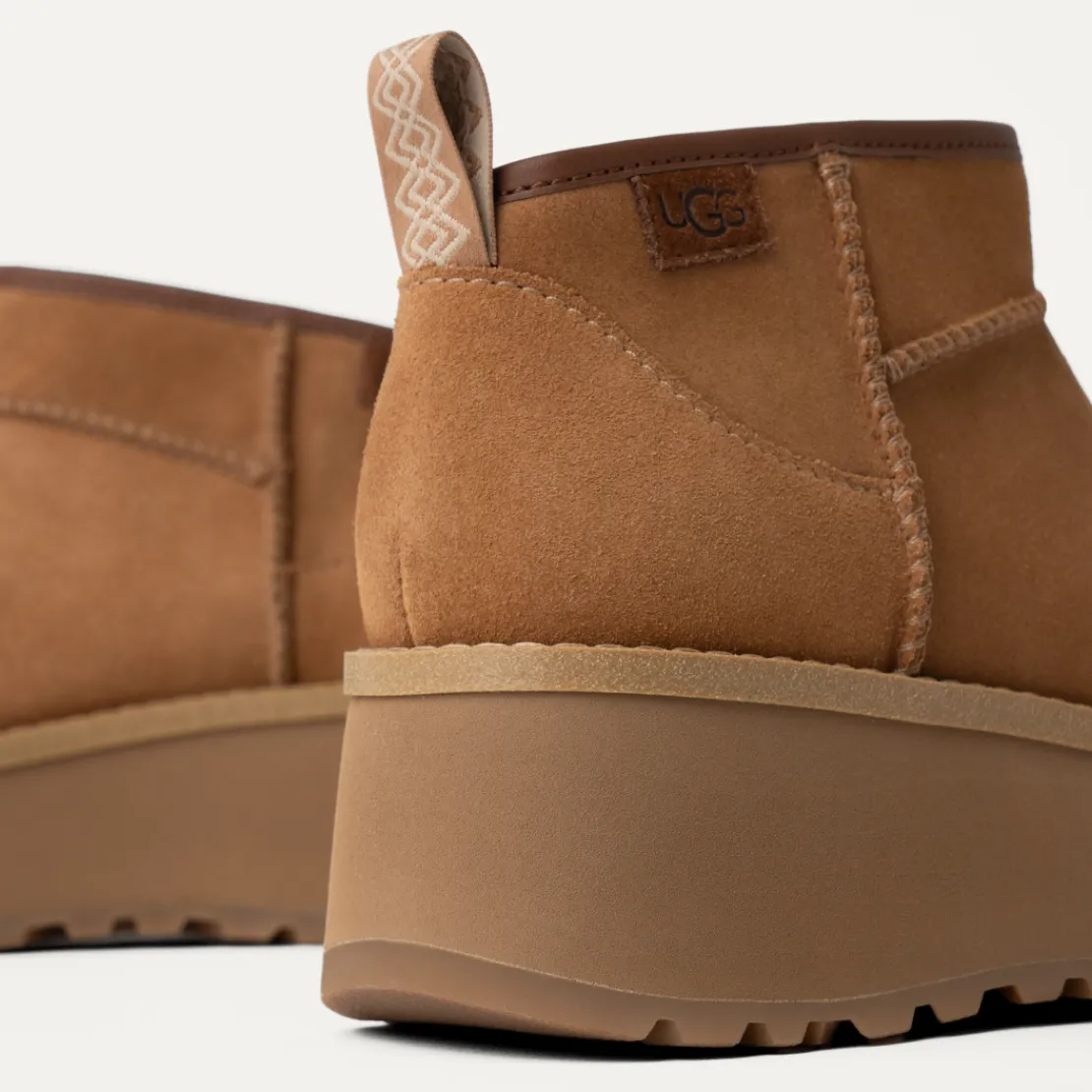 Toutes Les Bottes>UGG Femme Botte Cityfunc Ultra Mini chestnut