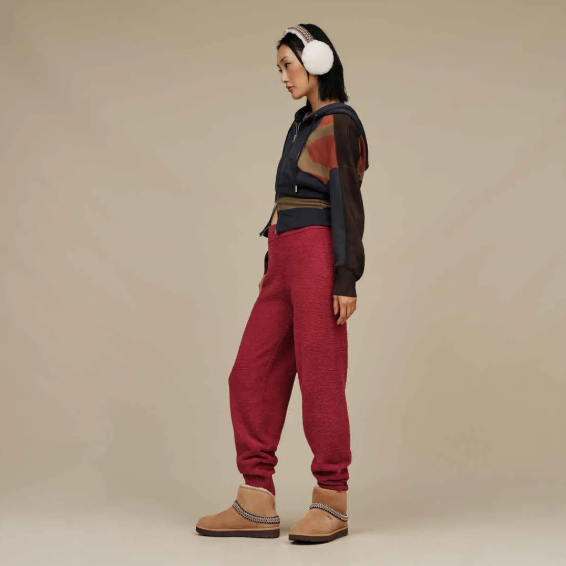 Bottes Classic>UGG Femme Botte Classic Mini Crescent chestnut