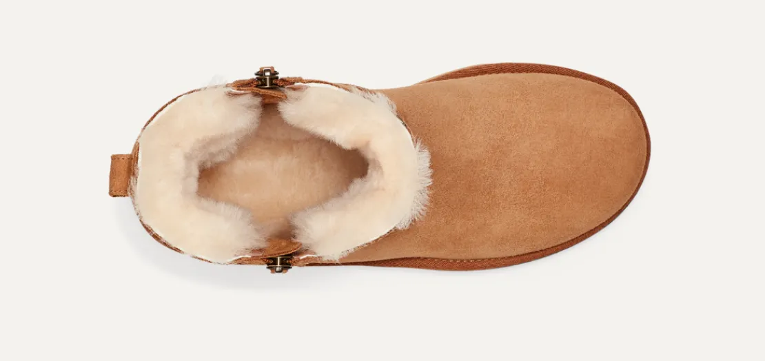 Toutes Les Bottes | Bottes Classic>UGG Femme Botte Classic Mini Double Zip chestnut