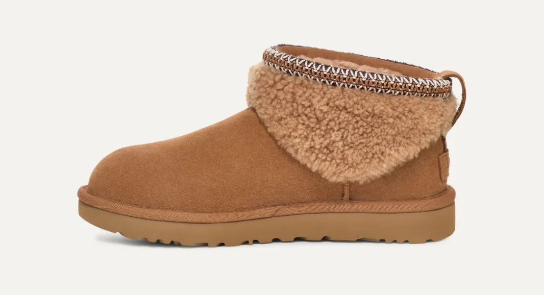 Toutes Les Bottes | Bottes Classic>UGG Femme Botte Classic Ultra Mini Maxi Curly chestnut