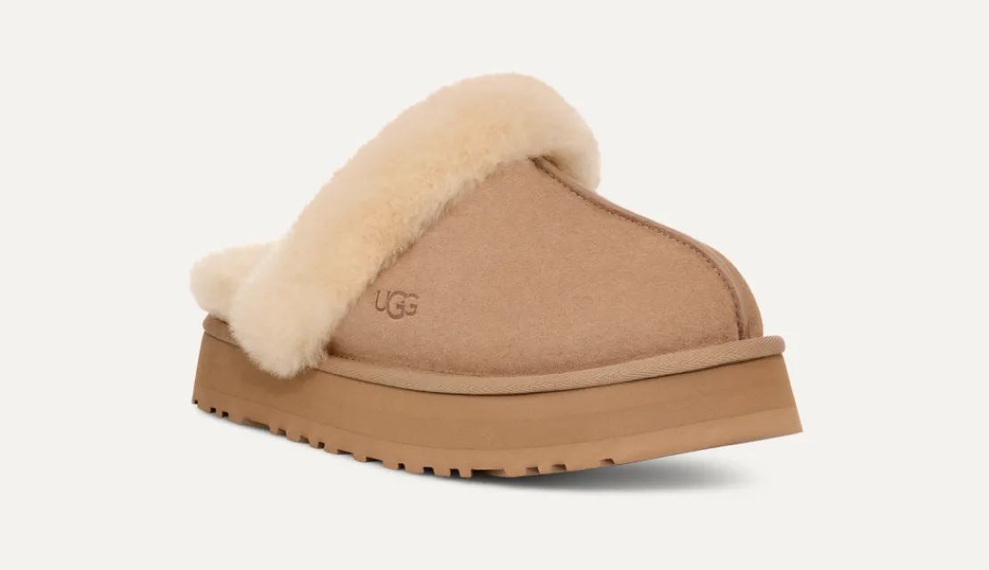 Chaussons>UGG Femme Chausson Disquette sand