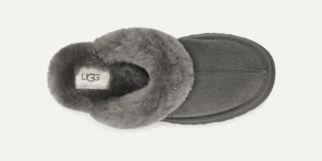 Chaussons>UGG Femme Chausson Disquette charcoal