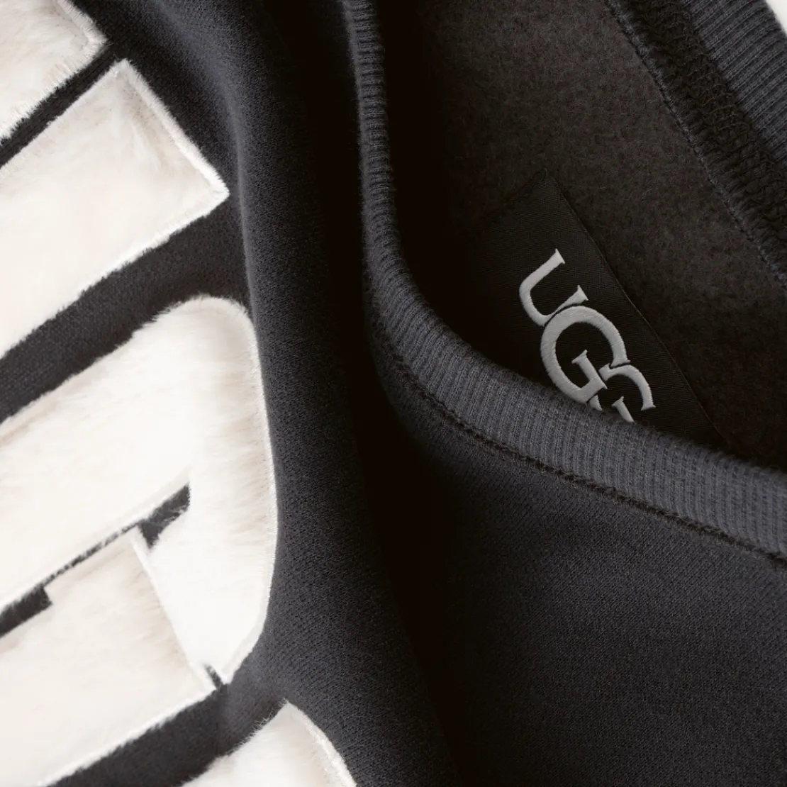 Vêtements D’intérieur | Pulls Et Cardigans>UGG Femme Haut à col rond avec logo duveteux Madeline