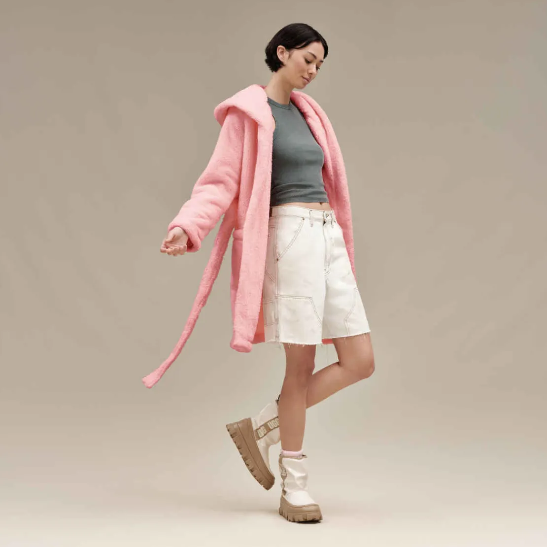 Pyjamas Et Peignoirs>UGG Femme Robe de chambre Aarti en fluff softkiss