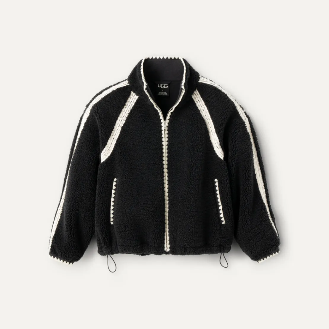 Manteaux Et Vestes>UGG Femme Veste Nikia Crochet en fluff black