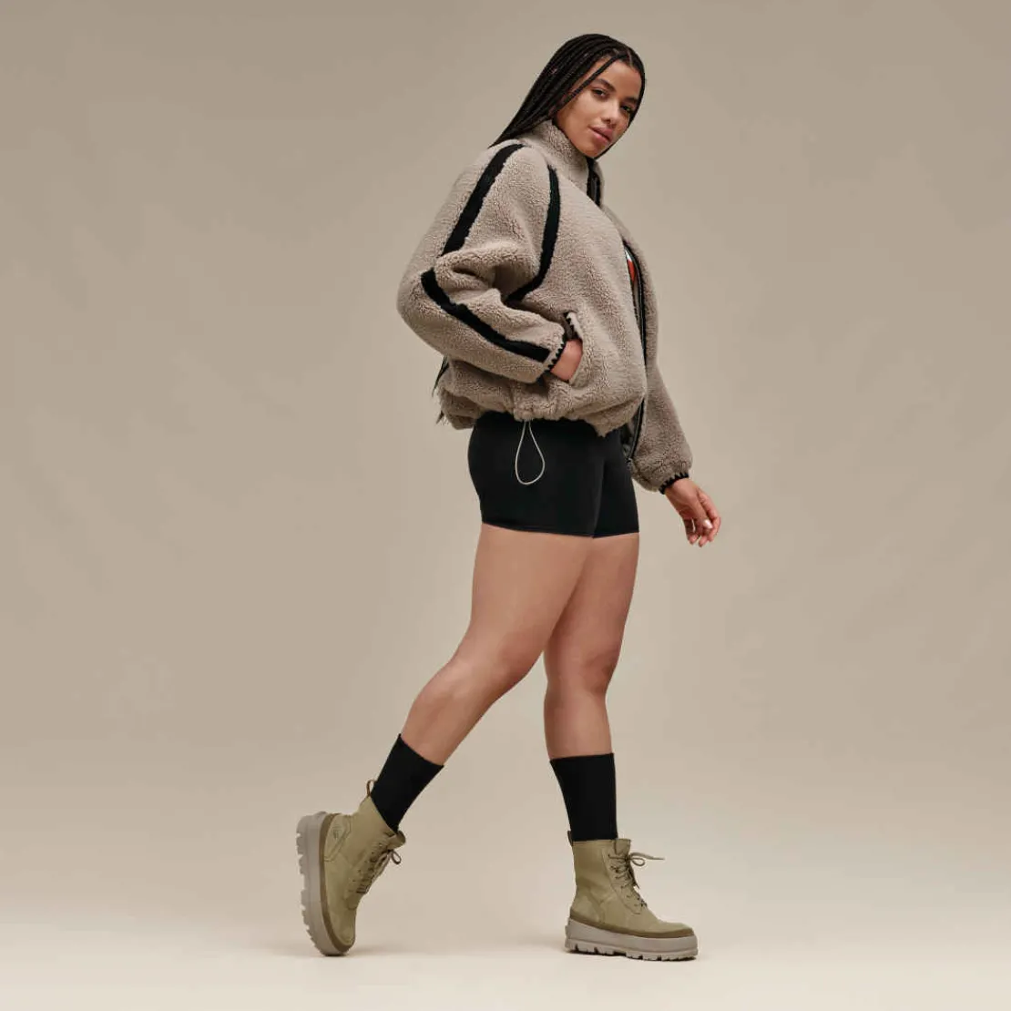 Manteaux Et Vestes>UGG Femme Veste Nikia Crochet en fluff putty