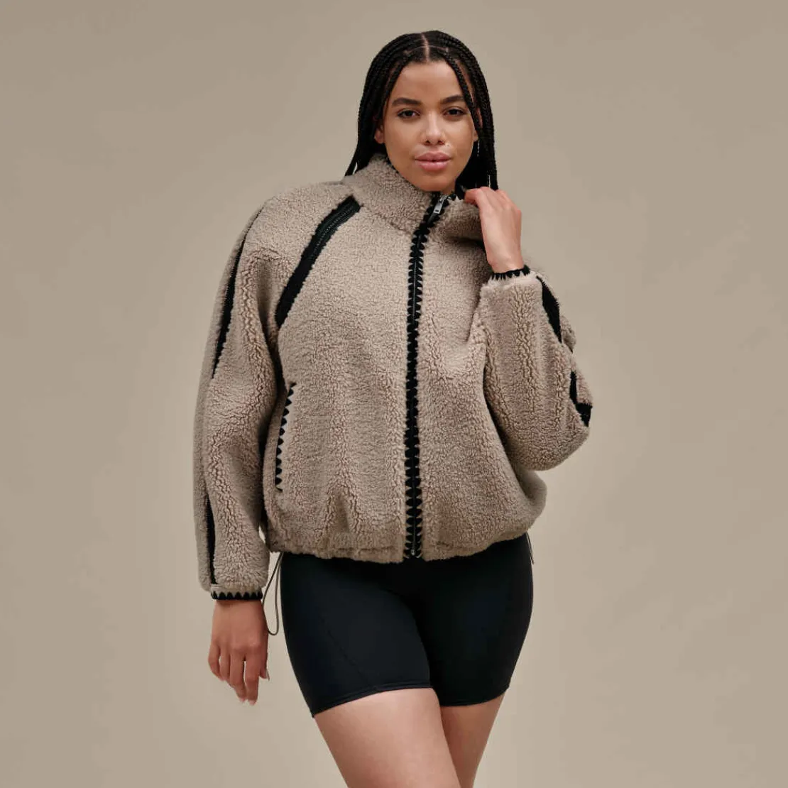 Manteaux Et Vestes>UGG Femme Veste Nikia Crochet en fluff putty