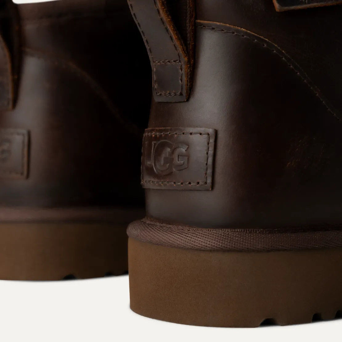 Toutes Les Bottes | Bottes Classic>UGG Homme Botte en cuir Classic Ultra Mini Leather Regenerate ironwood