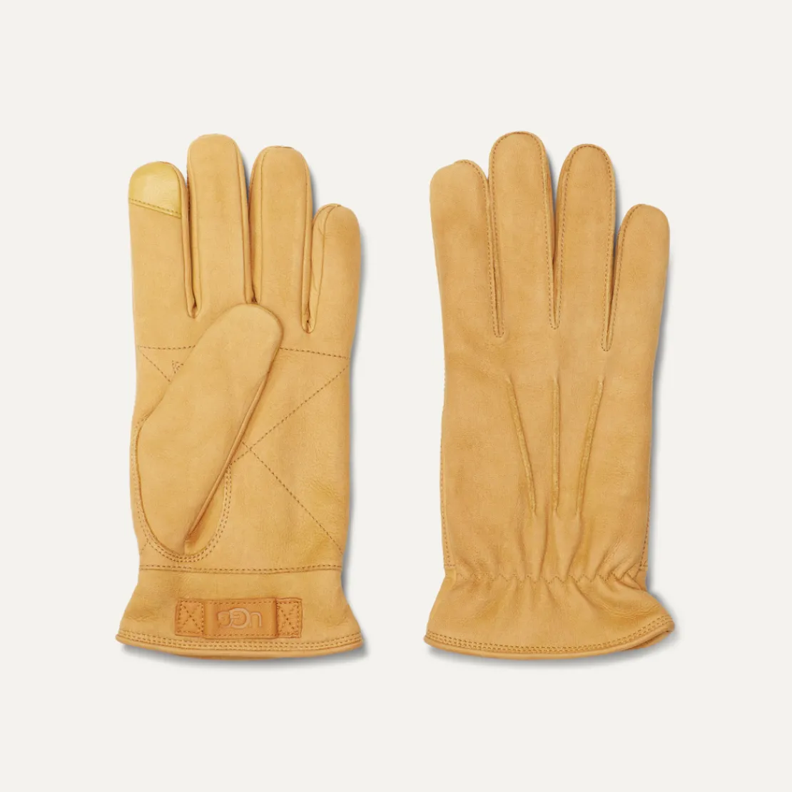 Accessoires>UGG Homme Gant en cuir à 3 points chestnut