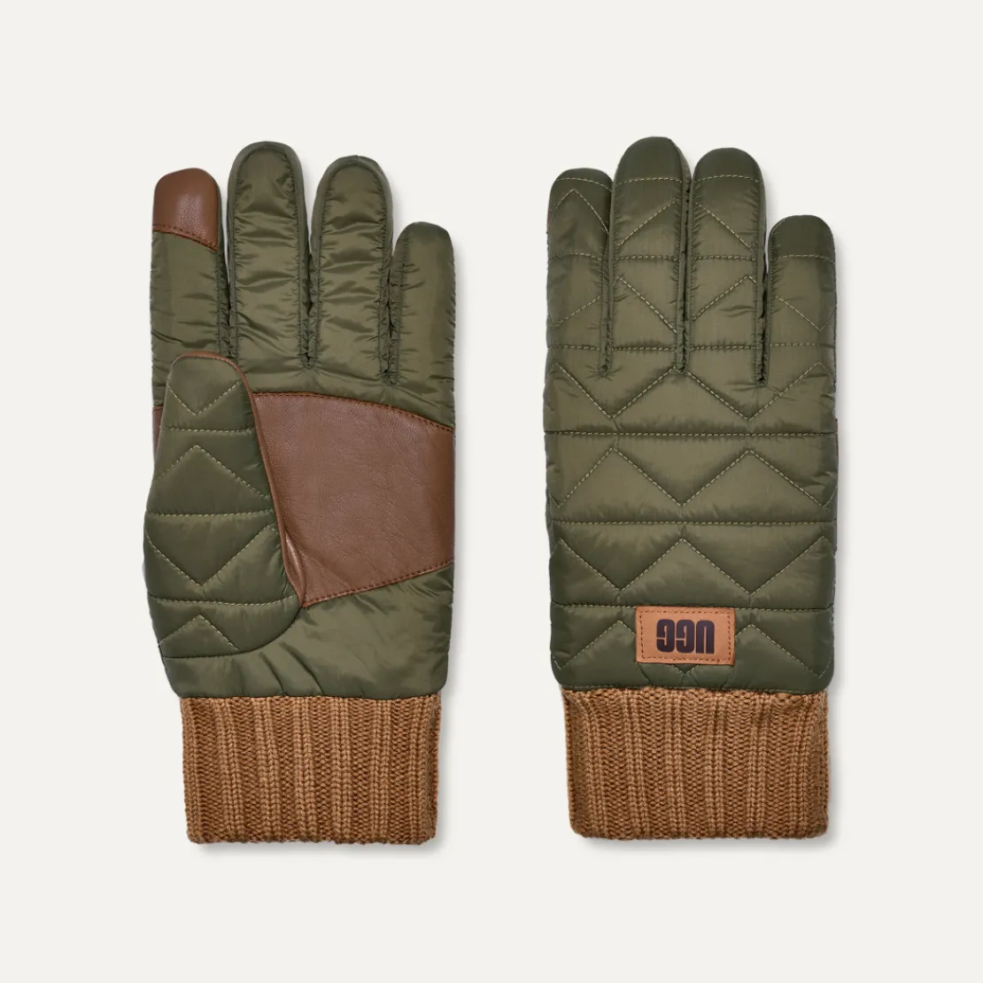 Accessoires>UGG Homme Gant matelassé burntolive